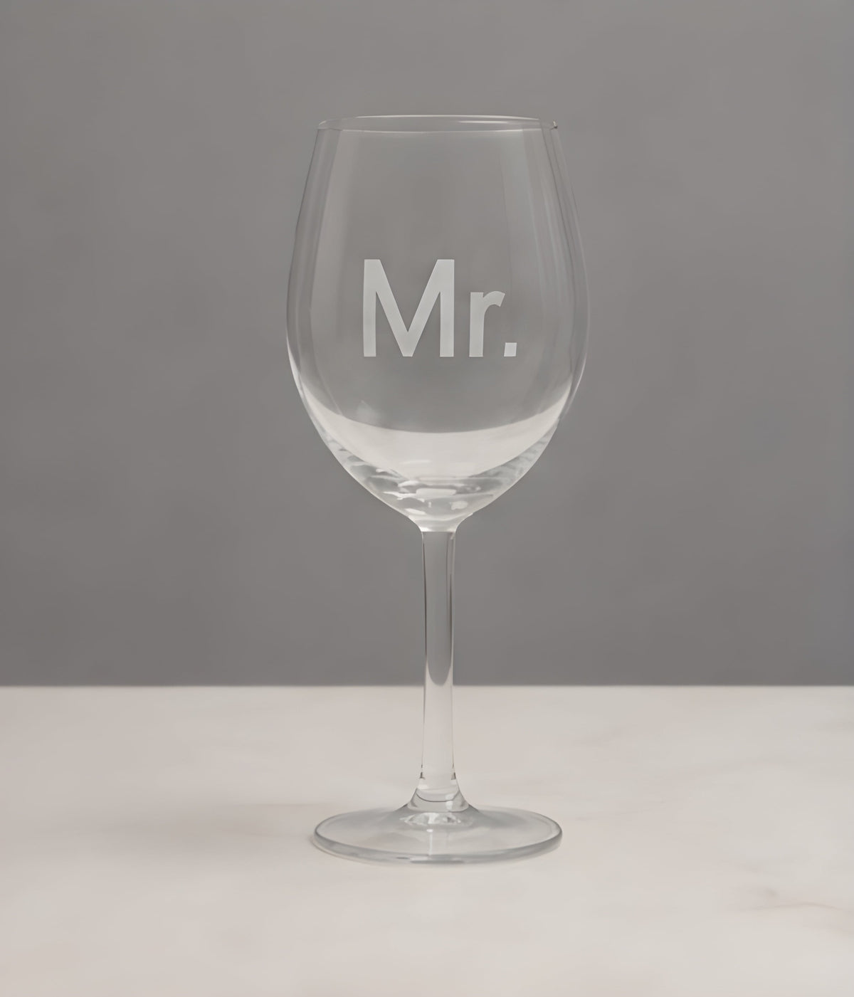 Mr. & Mrs. Gegraveerde Wijnglazen